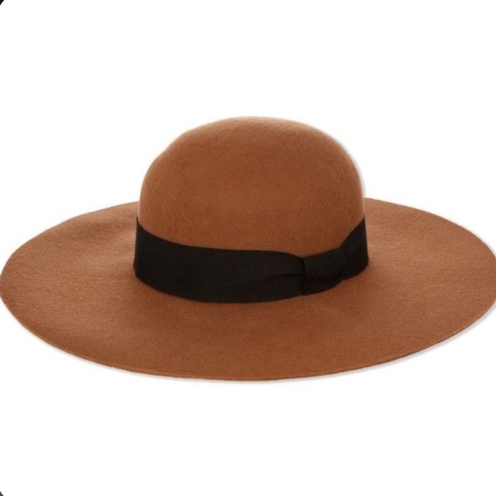 Reiss Ana wide brim 100% wool hat